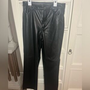 Garage leather straight leg pants super cute and very very comfortable